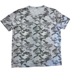 Tommy John Gray Camo Print Micro Modal Soft Casual Shirt Men's XL